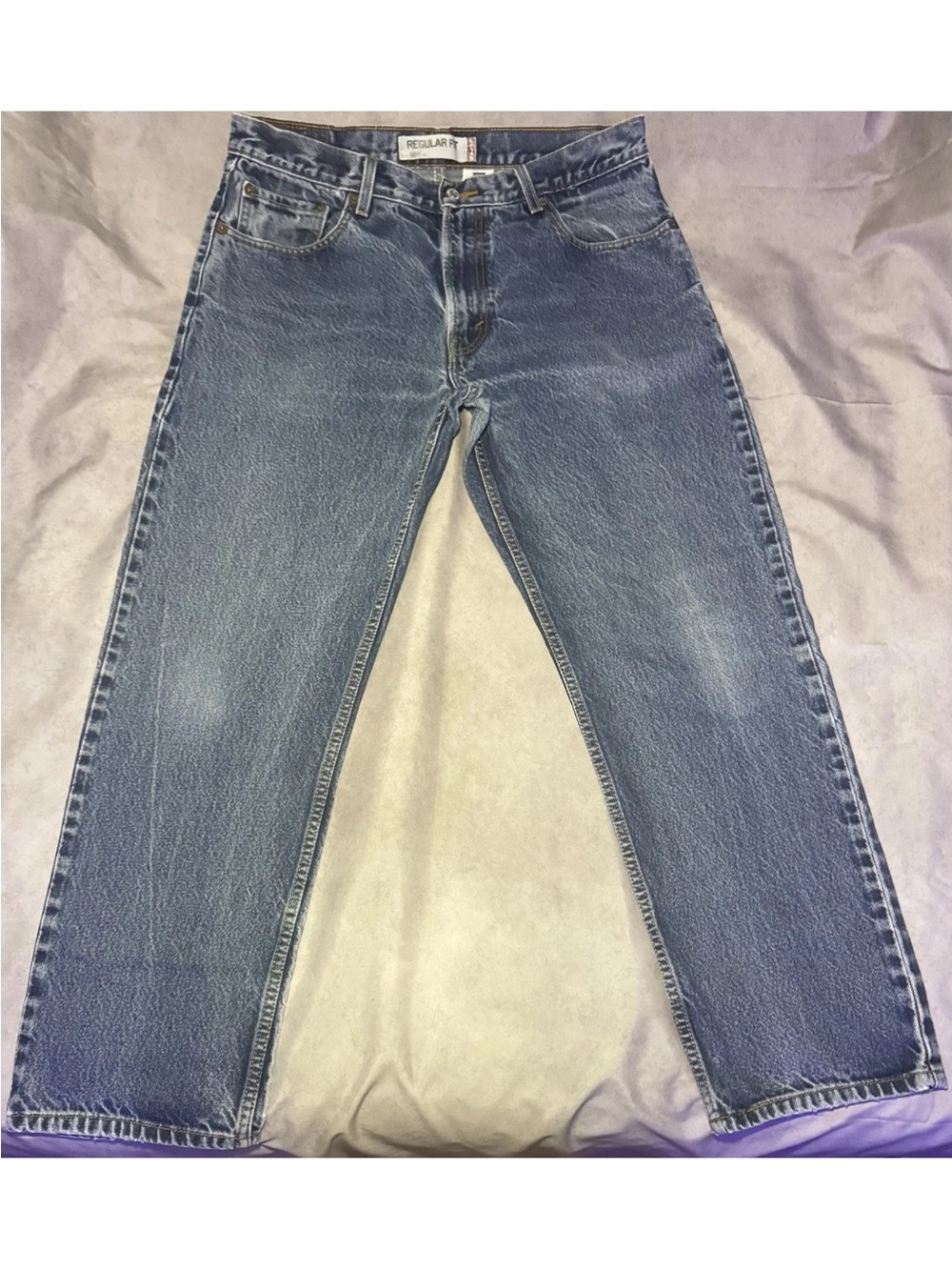 Levi’s 505 Jeans Men’s 36x30 Blue Regular Fit Straight Leg Denim Pants